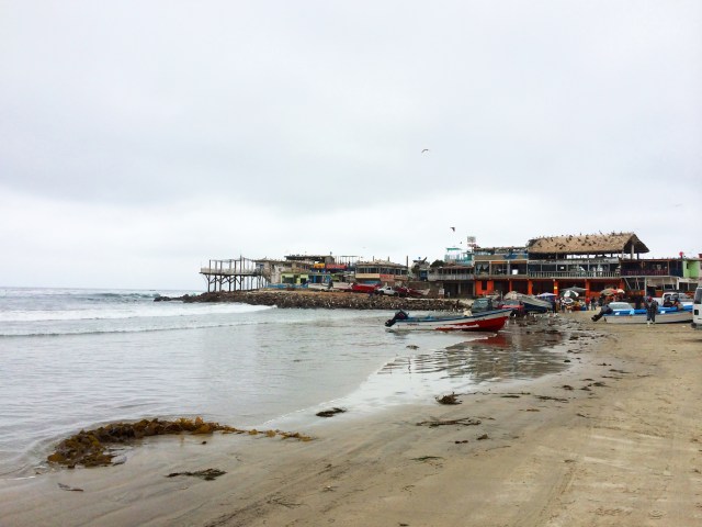 Popotla fishing village Rosarito Baja Mexico