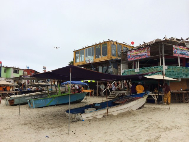 Popotla fishing village Rosarito Baja Mexico